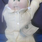 Cabbage Patch Kids Preemie Edition Baby Doll 1985 16in Green Eyes Blonde Signed