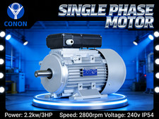 2.2kw 3HP 2800pm 24mm shaft  Compressor motor single phase 240v dual caps