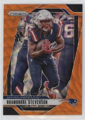 2024 Panini Prizm Orange Wave Prizm 58/60 Rhamondre Stevenson #195 1d59