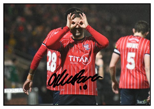 12564. Ollie Pearce Signed Pictures (A4 Prints) York City Worthing