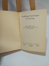 Conflicting Psychologies of Learning Boyd H Bode HC 1929 D C Heath & Company