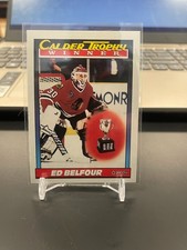 1991-92 O-Pee-Chee Hockey #518 Ed Belfour Calder Award Winner