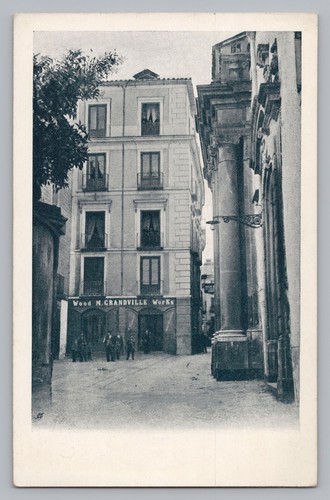 Grandville Intarsien Holz, Sorrent Italien, Altbau, Viktorianische Sammelkarte T2 - Bild 1 von 2