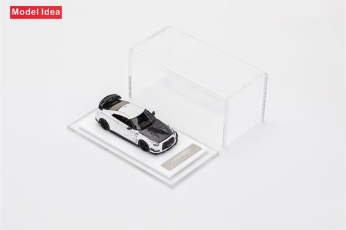 Model Idea 1:64 GT-R R35 Mines White Carbon-Hood Resin Model Car - Picture 3 of 7