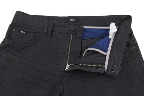 Hugo Boss Maine1-10 Herren Hose W31/L34 Schwarz Slim Fit Muster Zip Fly Logo - Bild 4 von 10