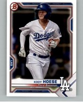 2021 Bowman Kody Hoese BP-39 Prospects Los Angeles Dodgers