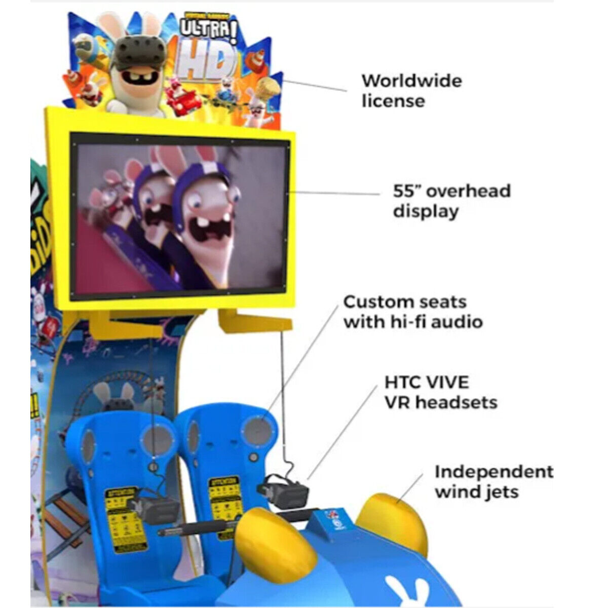LAI Games Virtual Rabbids Big Ride Ultra HD VR Arcade Game LAI Games Virtual Rabbids Big Ride Ultra HD VR Arcade Game