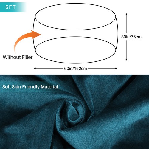 Microsuede Schaum Riesiger Sitzsack Memory Wohnzimmer Stuhl Faul Sofa Bezug 4/5/6/FT - Bild 56 von 96