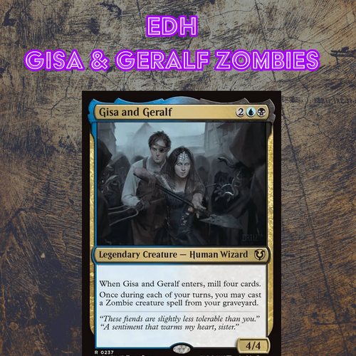 EDH - Gisa & Geralf Zombies Tribal, MTG Commander Deck, Dimir