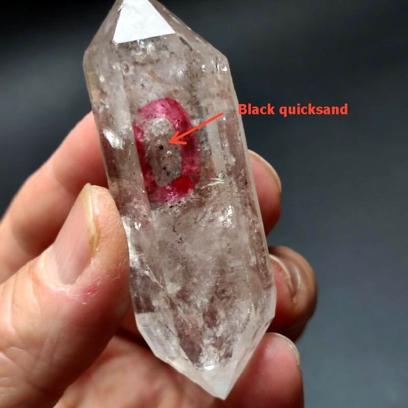 52g Natural Skeletal Crystal Quartz Double Terminating Mobile