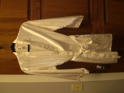 H&M Hennes Mauritz Women's Beige Off-White Kimono Bathrobe