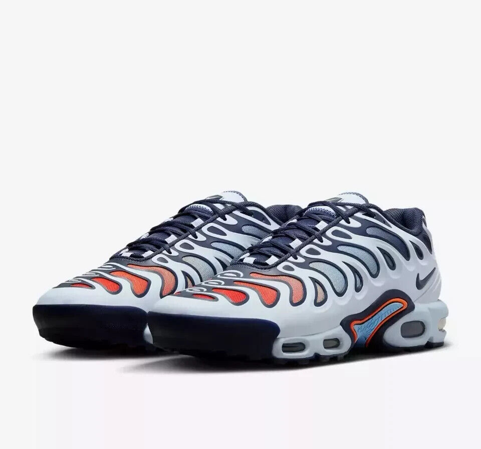 NEW Nike Air Max Plus Drift FD4290-004 Football Grey Thunder Blue