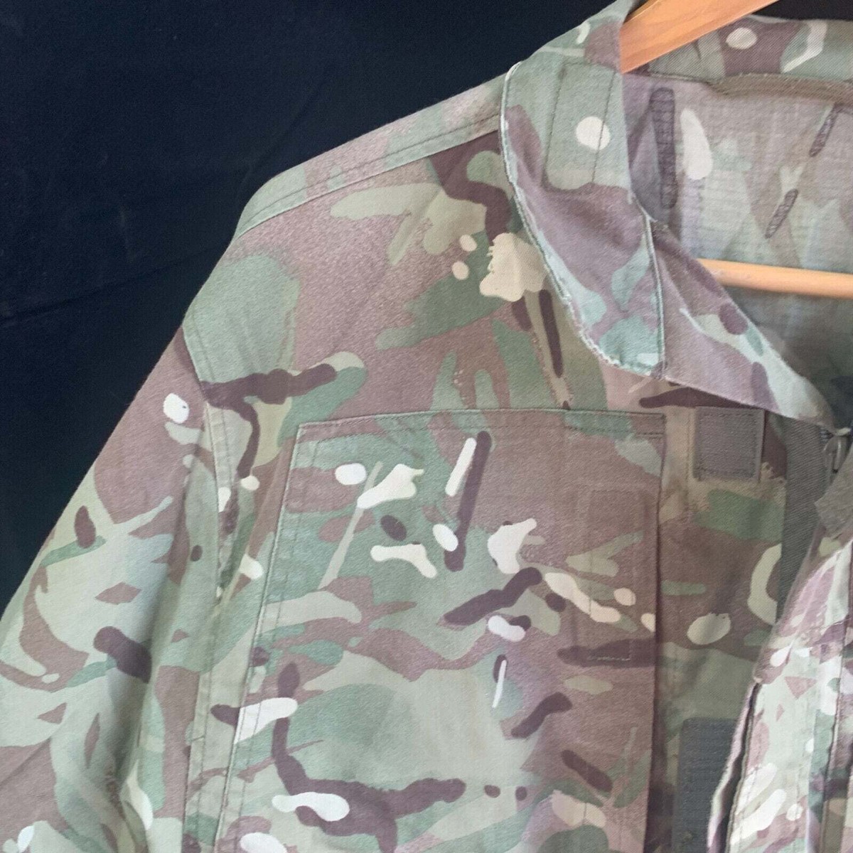 Veste De Combat Camouflage Woodland Britannique - Taille 170/88, Occasion, Bonne Condition