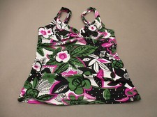 38B/36C Anne Cole Womens Multicolor Unlined Underwire Stretch Pull On Tankini 4K