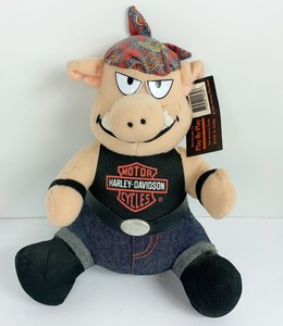 harley davidson pig stuffed animal