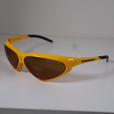 Vintage Rudy Project Noosa Cycling Sunglasses Yellow Tek Brown Photochromatic