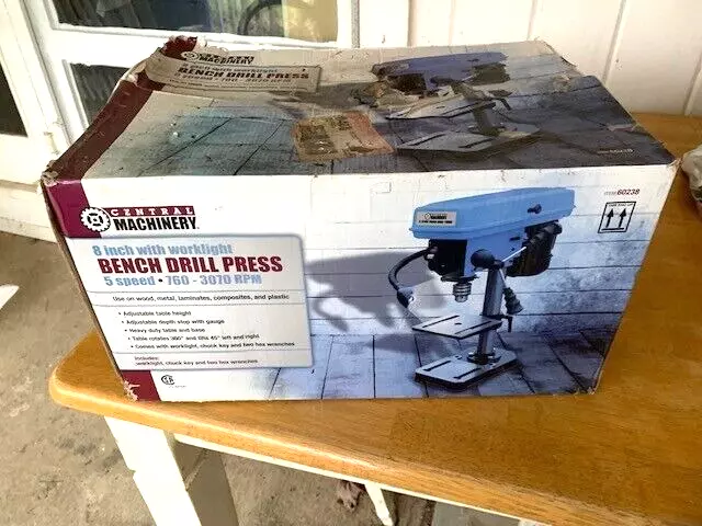 CENTRAL MACHINERY 8 in. 5 Speed 760 3070 RPM Bench Drill Press