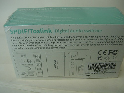 NEW SEALED - GRAYRABBIT SPDIF TOSLINK DIGITAL AUDIO SWITCHER - Picture 2 of 3