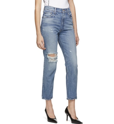 Pantalones de mezclilla ajustados Moussy Vintage MV Marshall Boy desgastados talla 25 - Imagen 3 de 15