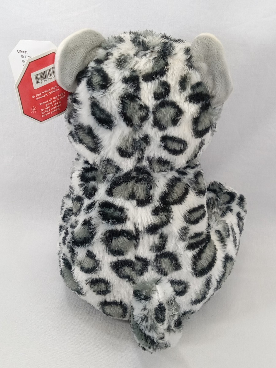 Feisty Pets Lethal Lena Snow Leopard Plush - 8.5 Inch Stuffed Animal That Turns Feisty When Squeezed