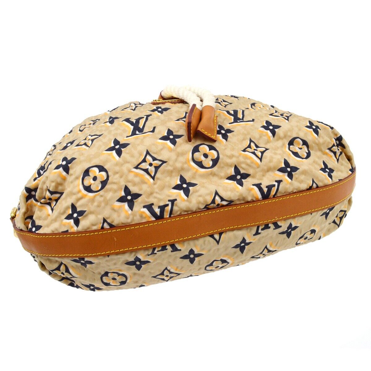 Louis Vuitton Beige Cruise Line Bulle MM Handbag M40236 Louis Vuitton Beige Cruise Line Bulle MM Handbag M40236