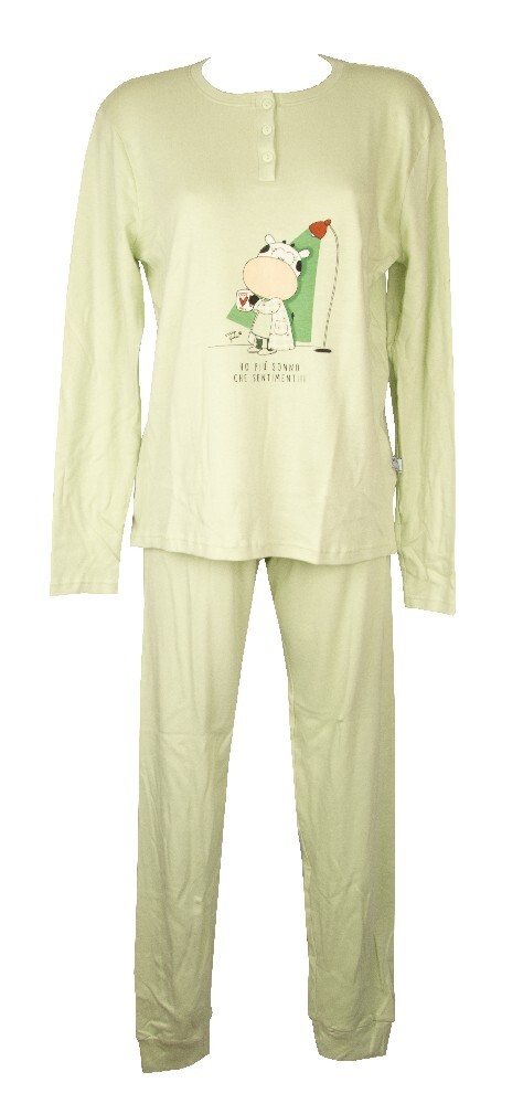 СУМАСШЕДШАЯ ФЕРМА Деймена-Зимняя пижама-Баумволл-Интерлок Лэнгарм Хенли-Краген Артикель 8990₽