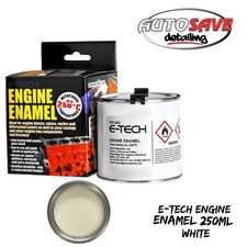 E-Tech High Heat Auto Fahrzeug Motor Glanz Oberfl&auml;che Emailllack 250ml - wei&szlig;