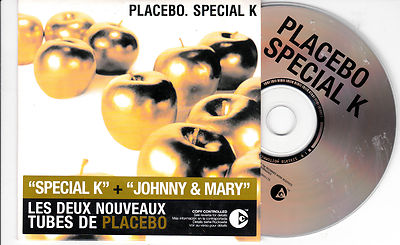 CD KARTENHÜLLE PLACEBO SPECIAL K + JOHNNY AND MARY 2T 2004 FRANZÖSISCHER STICK 