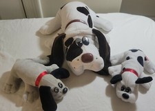 Tonka Pound Puppy Dalmatian 18" Vintage 1985 White with Black Spots Plush Dog