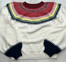 Tuckernuck Pomander Place  Multicolor Sweater Pullover Ski Size Medium
