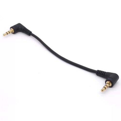 3.5mm Right Angle Cable, Gold Plated 90 Degree 3.5 Male to Male Audio Ster 30cm - Photo 3/5