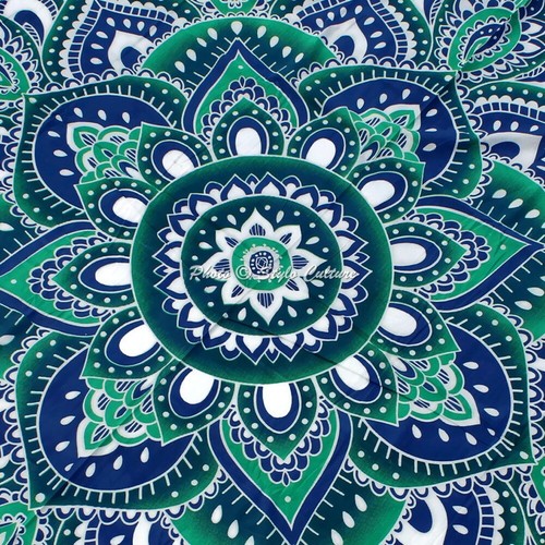 Indian Mandala Yoga Mat Round Hippie Bohemian 72" Table Cloth Picnic Sheet Throw - Picture 5 of 31