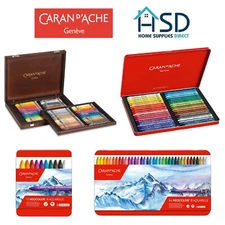 Caran d'Ache Neocolor II Water Soluble Wax Pastels Sets of 10, 15, 30, 40, 84