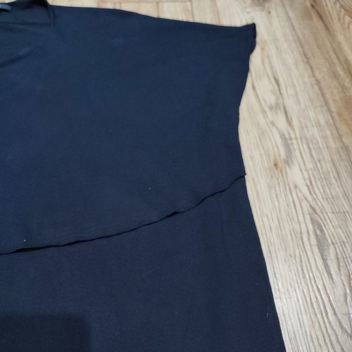Cos Black Viscose Blend Boxy Oversized Layered T Shirt Top • M - Picture 4 of 10