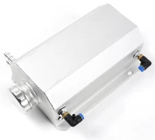 2L Aluminum Radiator Coolant Overflow Water Bottle Expansion Reservoir Tank +Cap