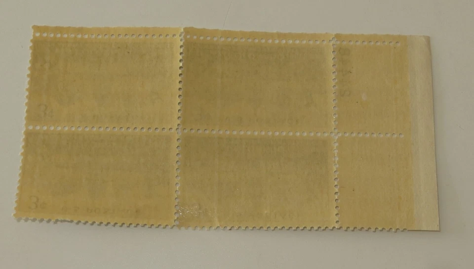 US 4 Block of stamps #1001 - 3¢ COLORADO: PLATE BLOCK 1951 - Image 2 of 2