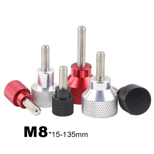 M8*15-135mm Knurled Thumb Screws High Type Hand Grip Knob Bolts, Aluminum Handle - Picture 8 of 11