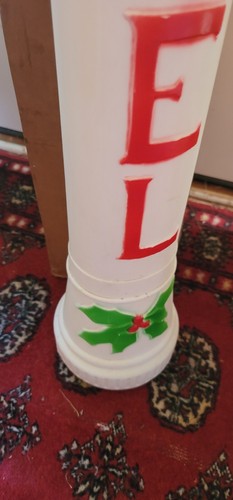Vintage Blasform Kunststoff Noel Kerze Weihnachtsstern Blasform Weihnachtsdeko 7610 - Bild 7 von 9