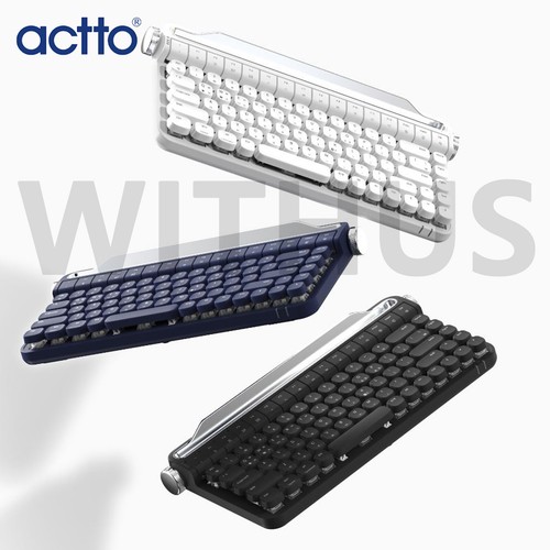 Actto B705BL Multi-Pairing Wireless Mechanical Keyboard Blue Switch Eng/Kor - Picture 8 of 12