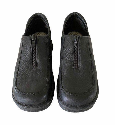 Scarpe comode da lavoro Jasmin Sport donna 9M nere zoccoli pelle zip 3743119 - Foto 2 di 12