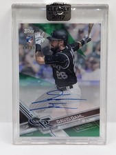 2017 Topps David Dahl Clearly Authentic GREEN AUTO AUTOGRAPH RC /99 ROCKIES