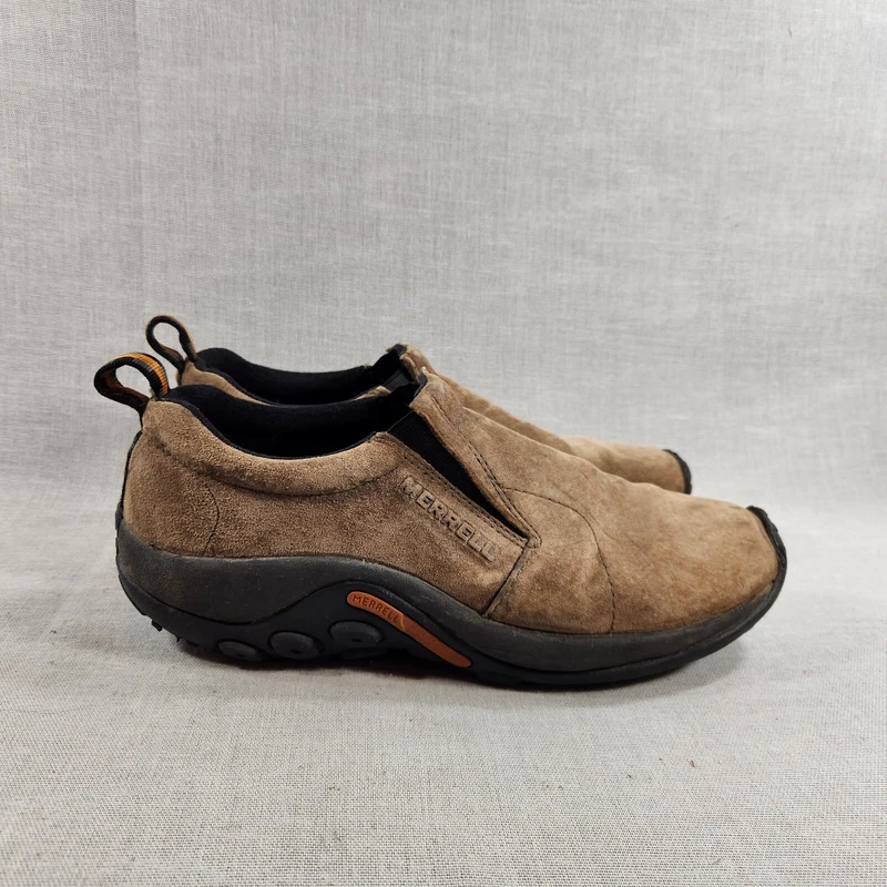 merrell jungle moc gunsmoke suede slip-on loafers trail hiking shoes