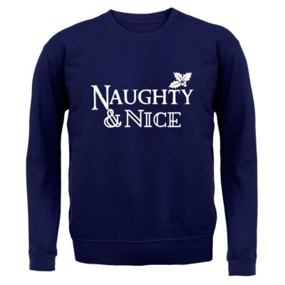 Naughty & Nice - Hoodie/Pullover für Erwachsene - Weihnachten Xmas lustige Liste Santa und