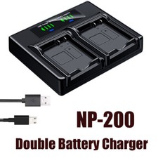 Dual Battery Charger For KONICA MINOLTA NP-200 DiMAGE X DiMAGE Xg Xi Xt Xt Biz