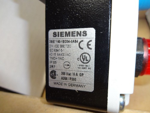 Siemens 3SE7 160-1BD04-0AS4 Cable-Operated Switch - 3SE71601BD040AS4 New - Picture 5 of 6