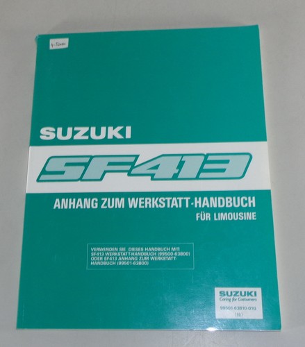 Manual de Taller Suzuki Swift EA Sf 413 Características Especiales Sedán Stand