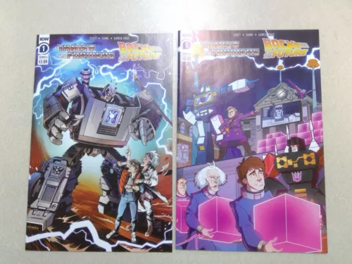 Transformers/Back To The Future #1 Cover A & B IDW Publishing 2020