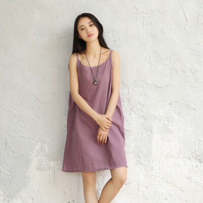 chinese dress ladies Sedona Linen Slip Dress – Prism Boutique
