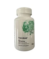 Thorne Research Berberine 1000mg Capsules 60 Count New Sealed Exp 08/2026