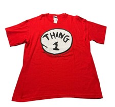 NEW Universal Studios Orlando Dr Seuss Thing 1 T-shirt Red Adult Large LG NWT